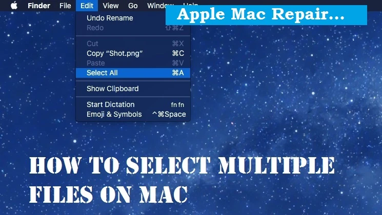 Select Multiple Files On Mac