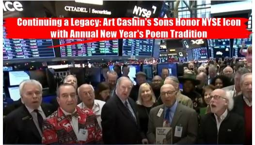 A Tribute to a Wall Street Legend: Art Cashin's Sons Carry on New Year's Poem Tradition